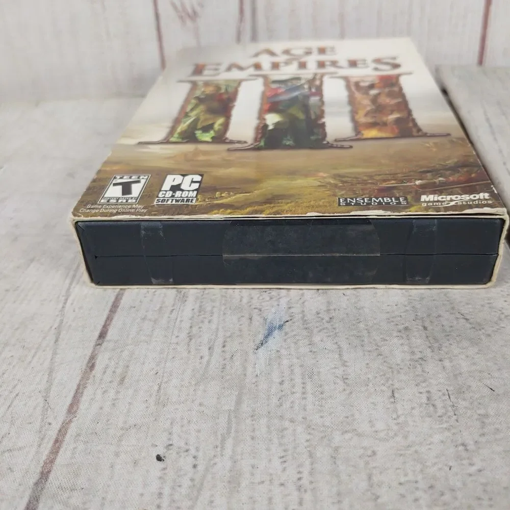 Age of Empires III PC CD-ROM Video Game Set Microsoft Ensemble TESTED WORKING